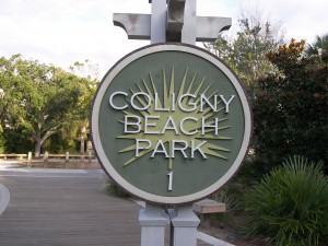 Coligny Beach sign